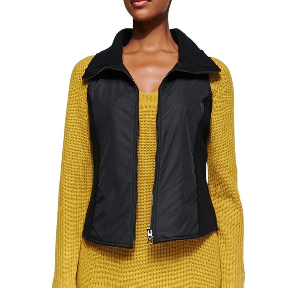 Eileen Fisher Boiled Wool Parka Trim Vest